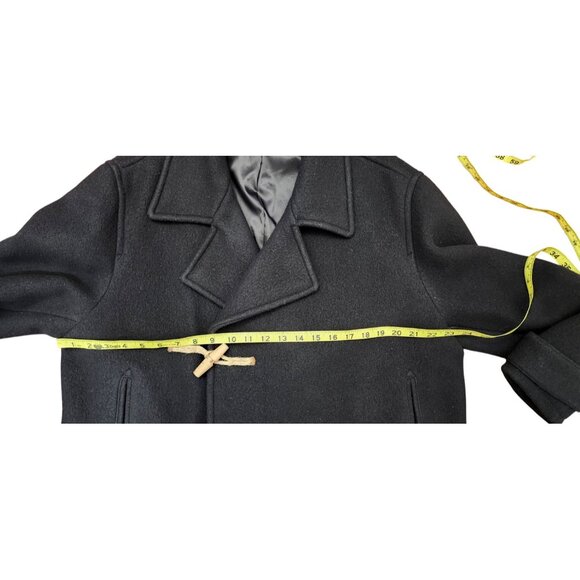 ZARA WOOL BLEND COAT WITH TOGGLES LIMITED EDITION BLACK SIZE M REF. 3057/783 - Picture 10 of 15